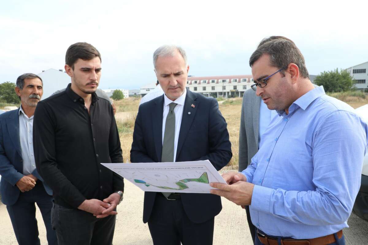 Akhisar Mahallesi’nde İnegöl’ün yeni oksijen deposu için çalışmalar başladı