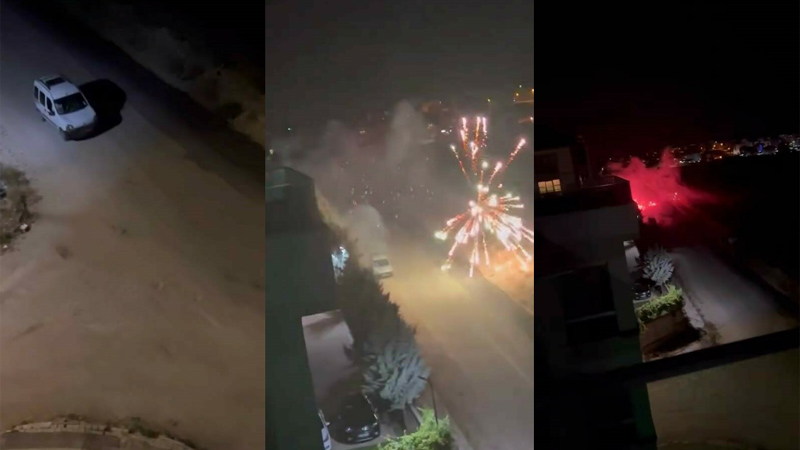 Araçtan atılan havai fişek yangına yol açtı