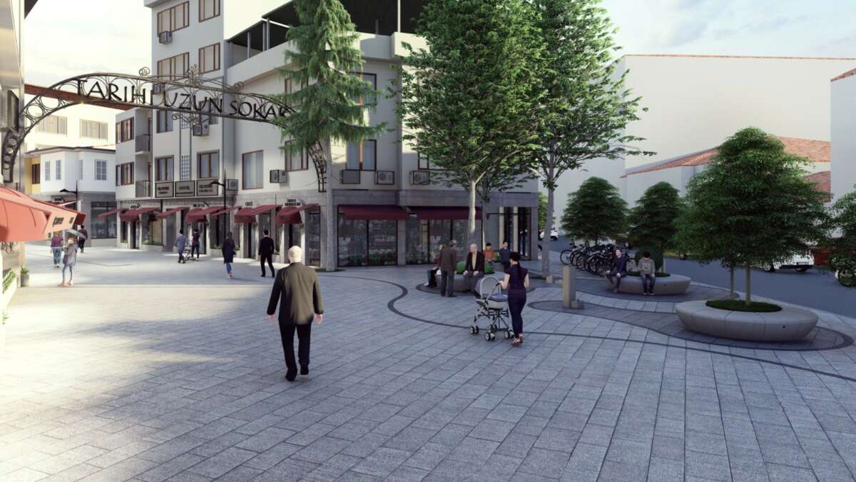 İnegöl’de Tarihi çarşıda tarihi dönüşüm