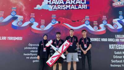 Bursa ekibi insansız hava yarışında 6. oldu