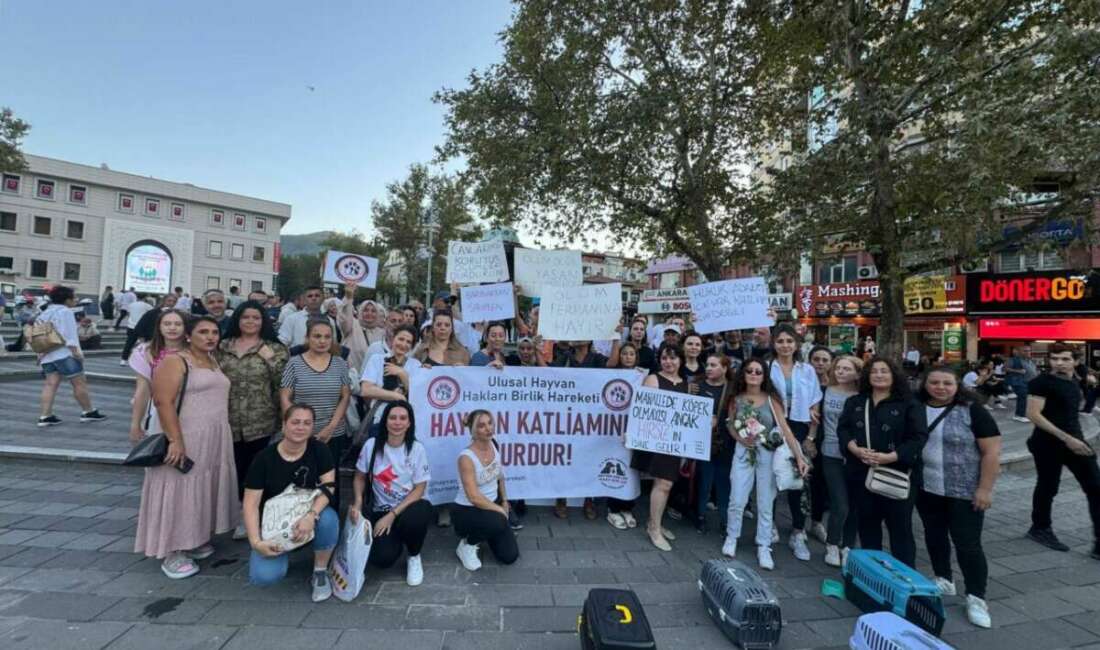 Bursa’da hayvan hakları savunucuları,
