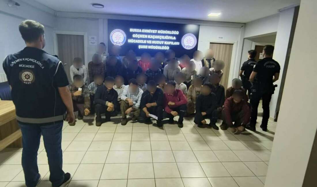 Bursa'da ruhsatsız bir iş