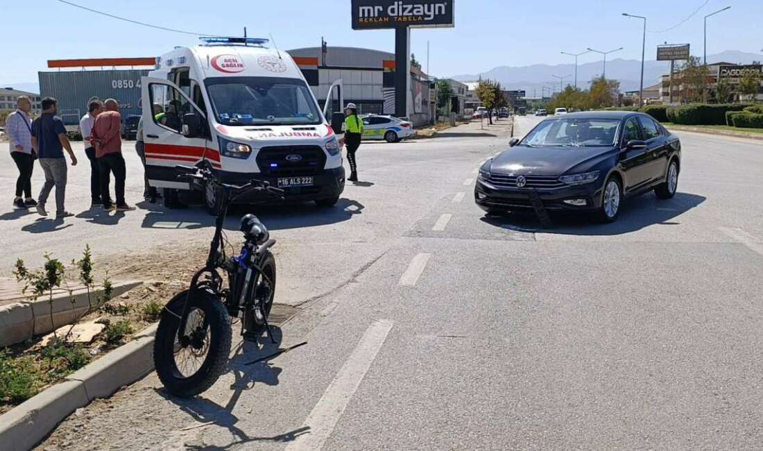 Bursa'nın İnegöl ilçesinde otomobil