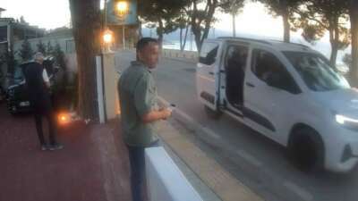 İznik’te Kefeye silahlı saldırı kamerada