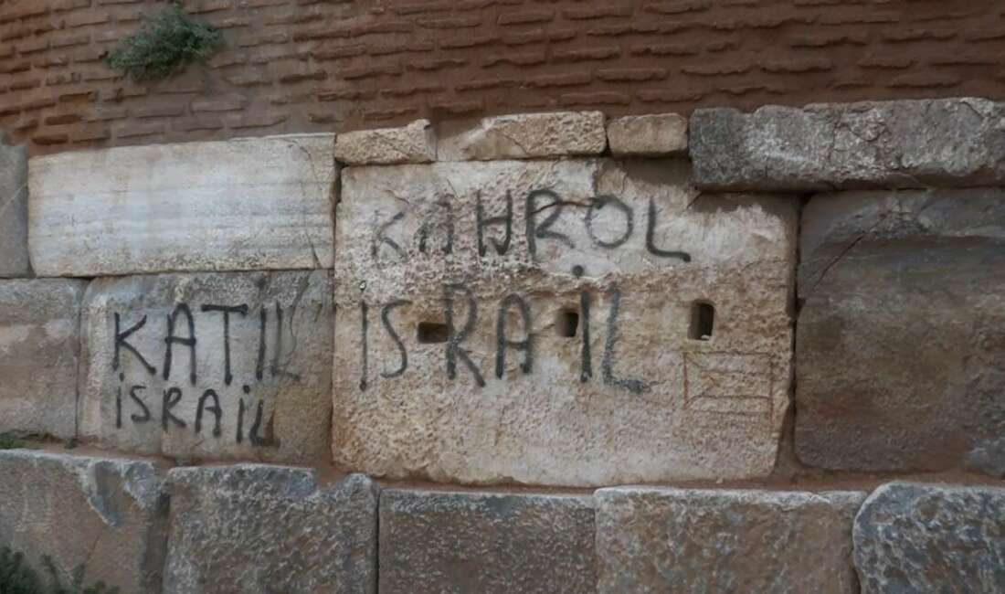 ‘Katil İsrail’ yazısı isyan ettirdi Bursa'nın İznik ilçesindeki 2400