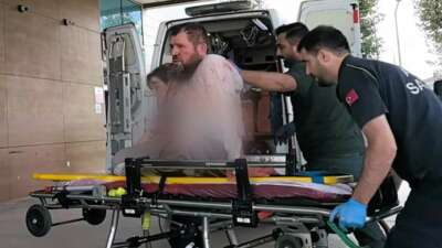 Minibüsün çarptığı yaya ağır yaralandı