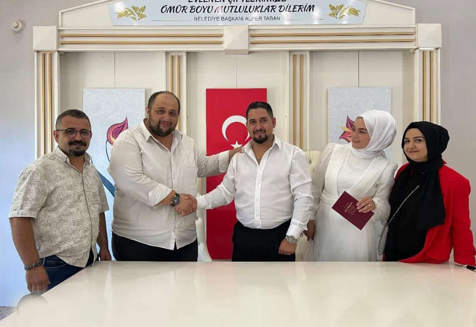 Bursa'nın İnegöl ilçesinde nikahlarına