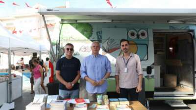 Nilüfer Belediyesi gezici kütüphane 7. Mudanya kitap fuarında