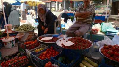 Peynir altı suyundan yaptıkları gübreyle ilaçsız üretip 700 yıllık pazarda satıyorlar