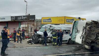 Tekirdağ’da korkunç kaza: 3 ölü, 9 yaralı