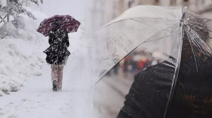 19 ile sarı kodlu uyarı: Kuvvetli yağış ve kar geliyor