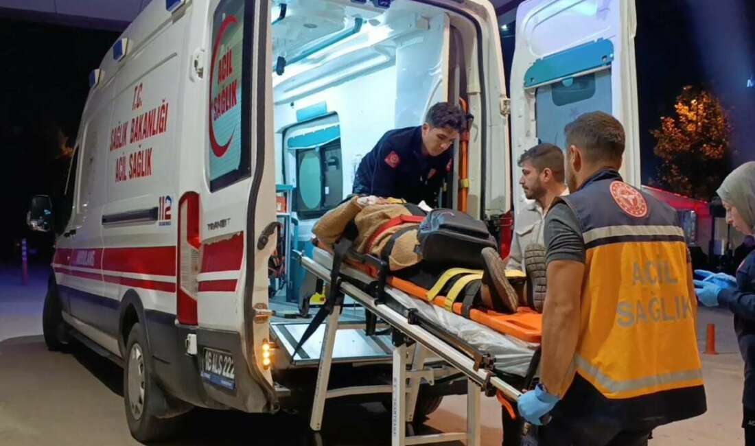 Takla atan elektrikli treeporterde 1 kişi yaralandı Bursa'nın İnegöl ilçesinde meydana