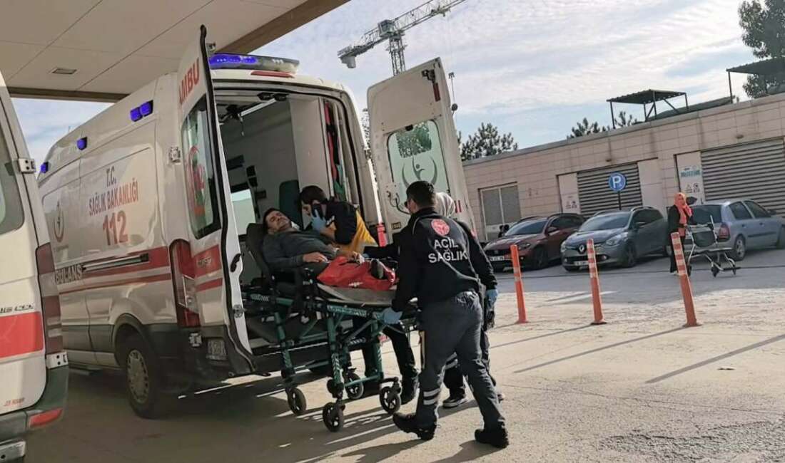 Başına makine çarpan işçi kanlar içinde kaldı Bursa'nın İnegöl ilçesinde bir