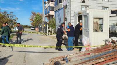 Bursa’nın Mustafakemalpaşa ilçesinde inşaat alanında