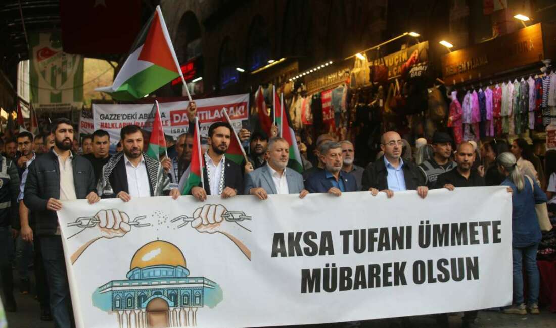 Bursa'da, "Aksa Tufanı" operasyonunun