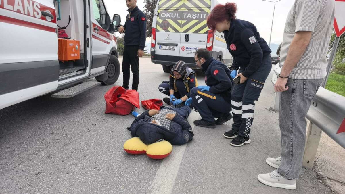 Bursa’da Servis yaşlı adama çarptı, durumu ağır