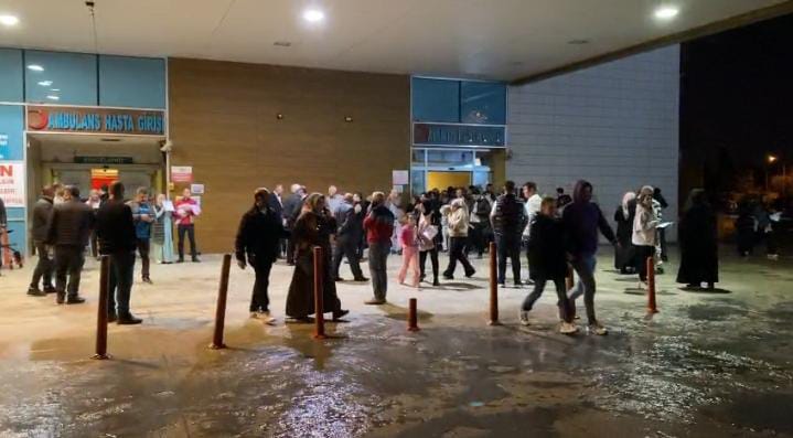 Bursa’da depremde panik anları kamerada