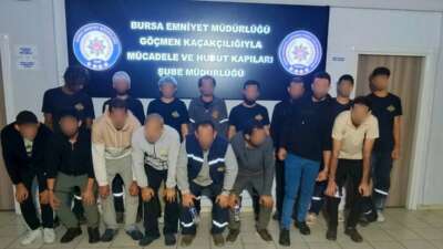 Bursa’da kaçak göçmen operasyonu