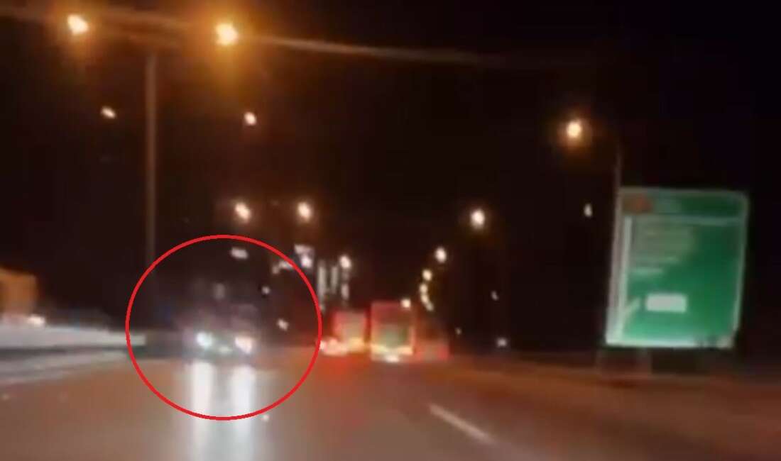 Bursa otobanda ters yöne giren