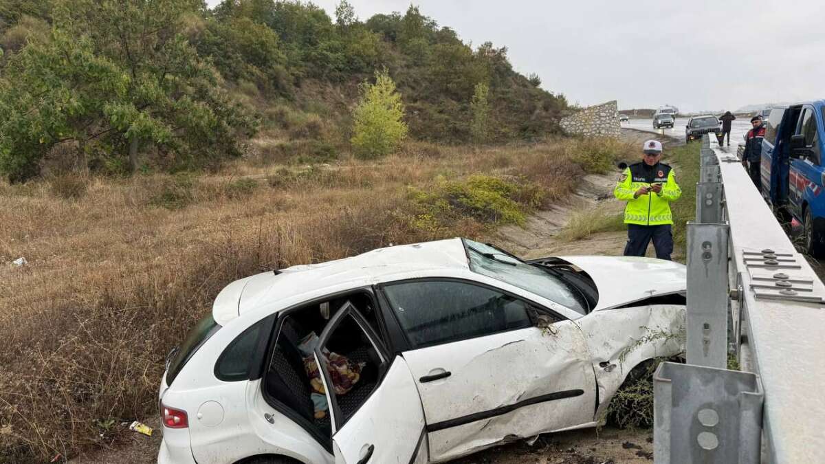 Bursa’da yoğun yağışla gelen kaza: 4 yaralı