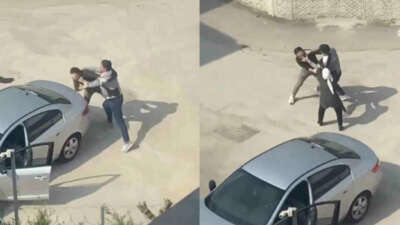 Bursa’da yol kavgası: Sopalar ve yumruklar havada