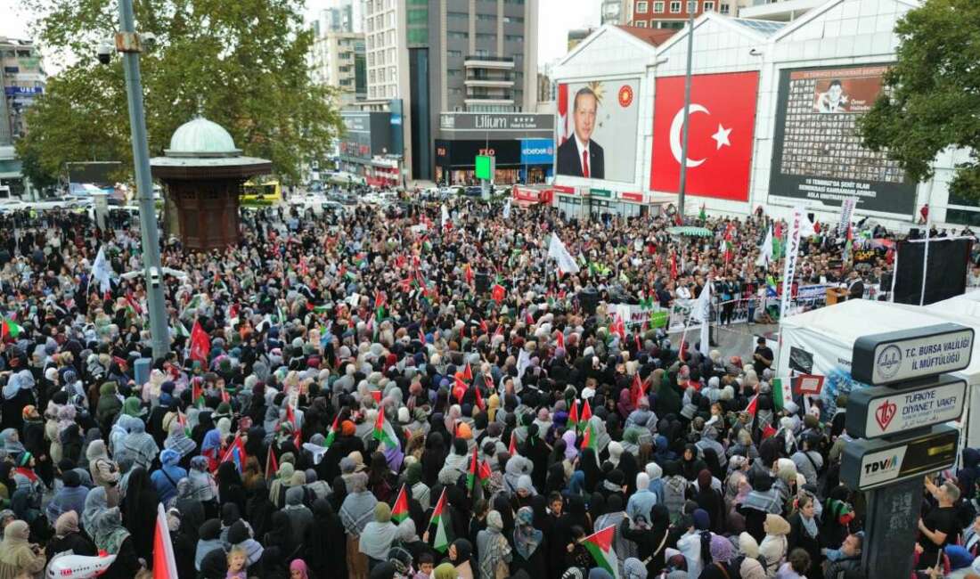 - Bursalılar Gazze için meydanlara