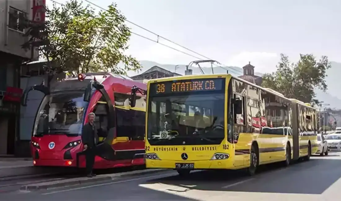 Bursa’da toplu taşımada kullanılan
