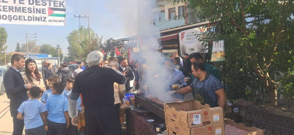Bursa’nın Çeltik Mahallesinden Gazze’ye destek