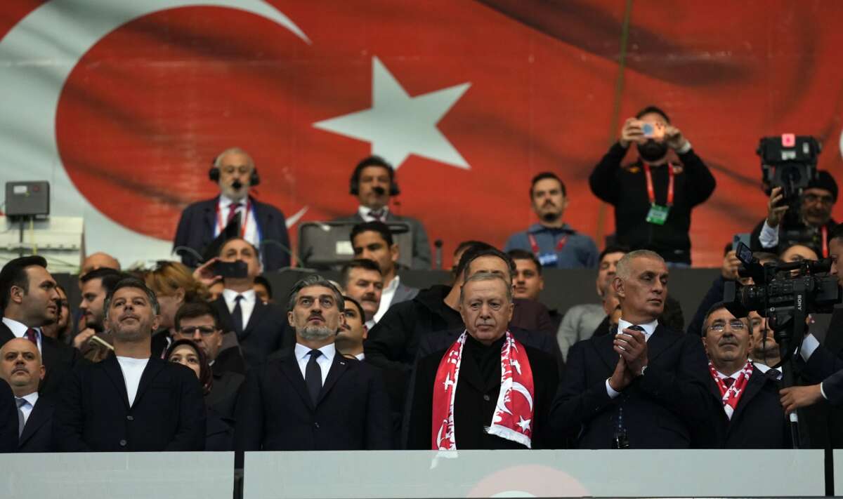 Cumhurbaşkanı Erdoğan, Türkiye – Gürcistan maçında