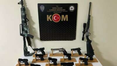 Gemlik’te ruhsatsız silah imalatına 4 gözaltı