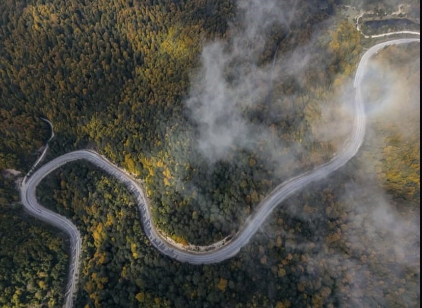 Kütahya-Bursa sınırında kartpostallık sonbahar manzaraları