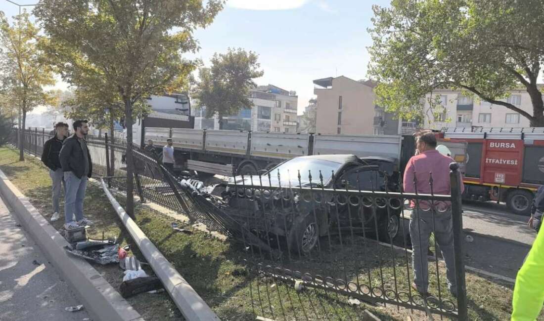 Makas atarken ortalığı birbirine kattı Bursa'nın İnegöl ilçesinde makas