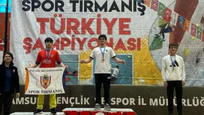 İnegöl Belediyesporlu sporculardan, spor tırmanışta Türkiye dereceleri