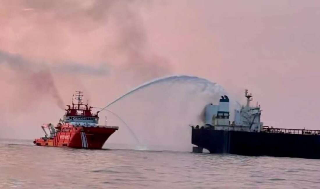 KAIROS gemisindeki yangına müdahale: “Soğutma çalışmaları devam ediyor” Kocaeli'nin Kandıra ilçesi Kefken