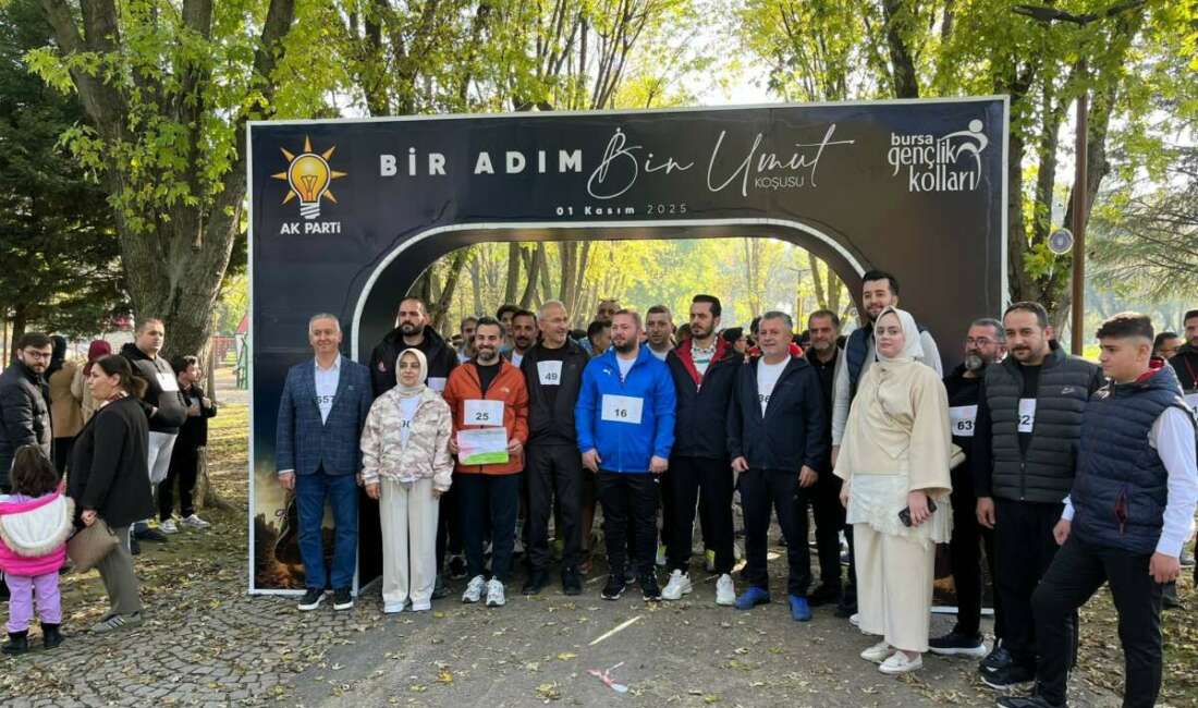 Bursa AK Parti Gençliği Gazze için koştu Bursa'da Ak Parti Gençlik