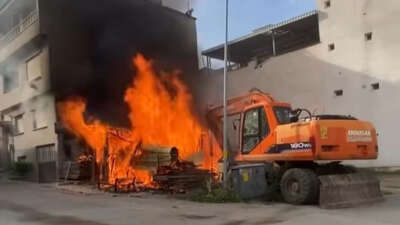 Bursa’da baraka yangını paniğe neden oldu