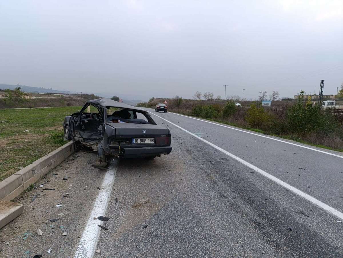 Bursa’da trafik kazası: 1 ölü, 2 yaralı