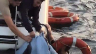 İstanbul Boğazı’nda Beylerbeyi açıklarında denize