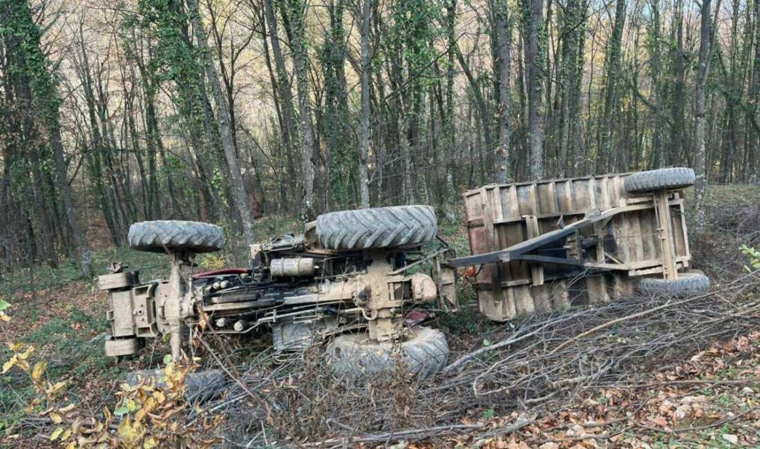 Bursa'nın İnegöl ilçesinde devrilen