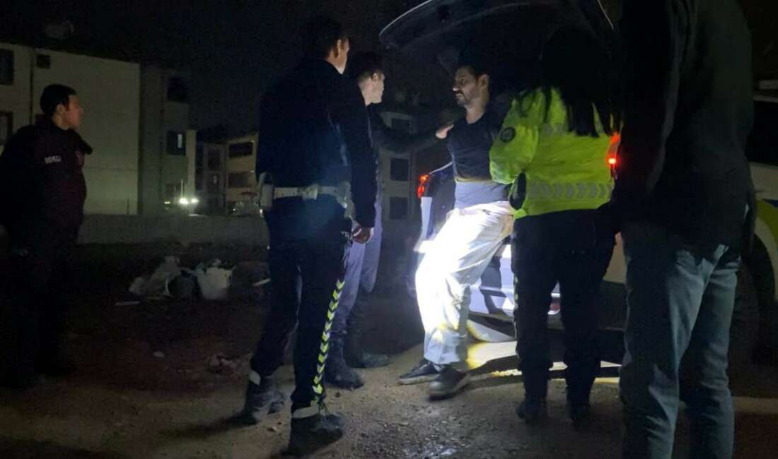 Dur ihtarına uymadı, inşaat alanında yakalandı Bursa'nın İnegöl ilçesinde polisin