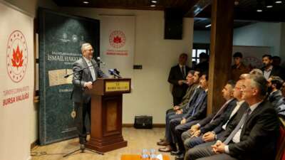 İnebey Yazma Eser Kütüphanesi’nde Bursevî Sergisi açıldı