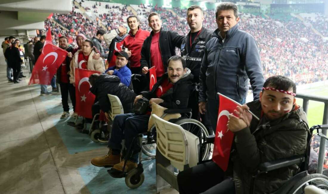 Osmangazi Belediyesi engelli bireylere milli maç heyecanı yaşattı Osmangazi Belediyesi, OBAM (Osmangazi