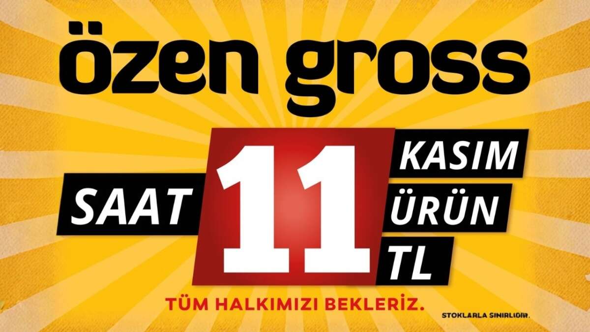 Özen Gross’tan 11.11’e Özel büyük fırsat: 11 trün sadece 11 TL!
