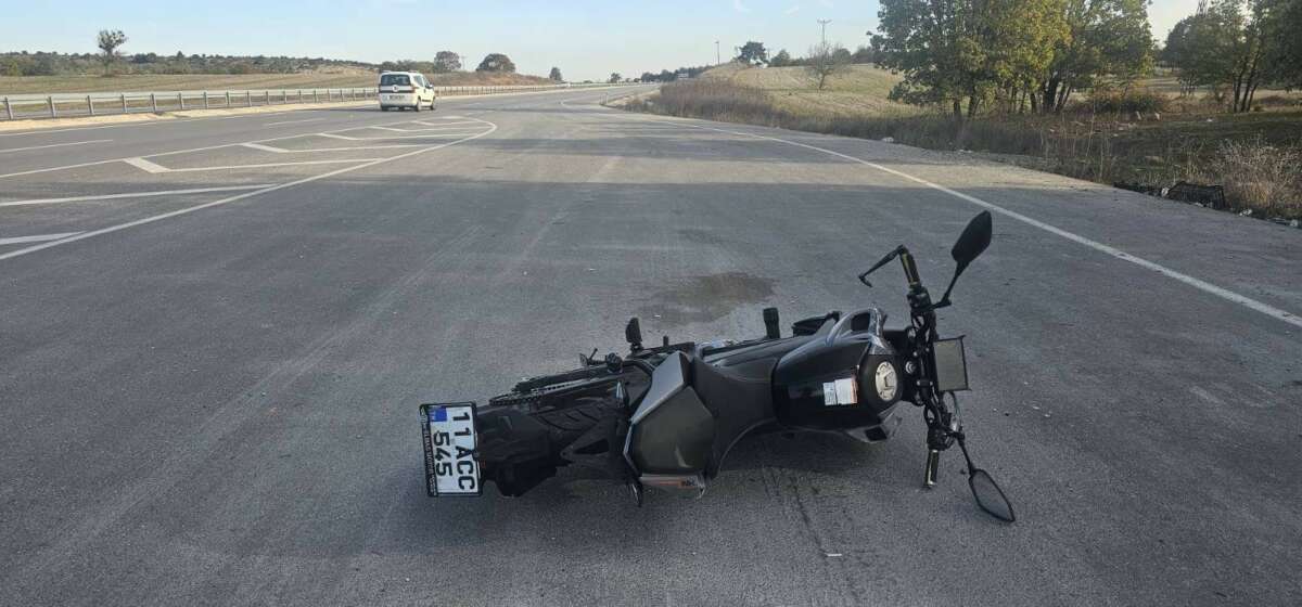 Seyir halindeki motosiklet önüne çıkan köpeğe çarptı: 2 yaralı