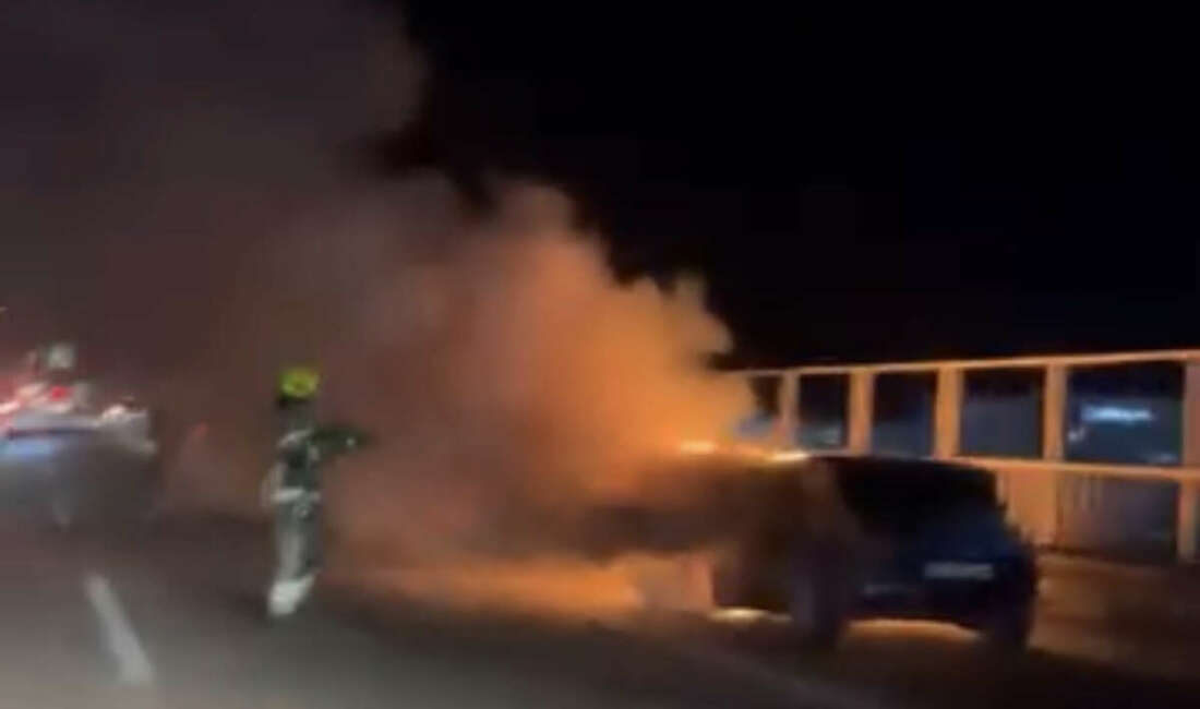  Bursa seyir halindeyken alev alan