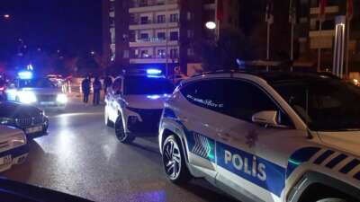 Bursa'nın Nilüfer ilçesinde gece saatlerinde