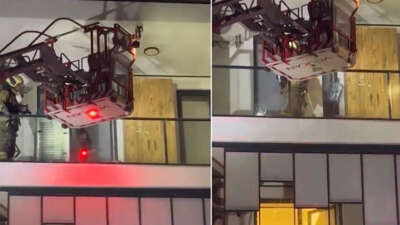 Sinir krizi geçiren kadın evi ateşe vermek istedi