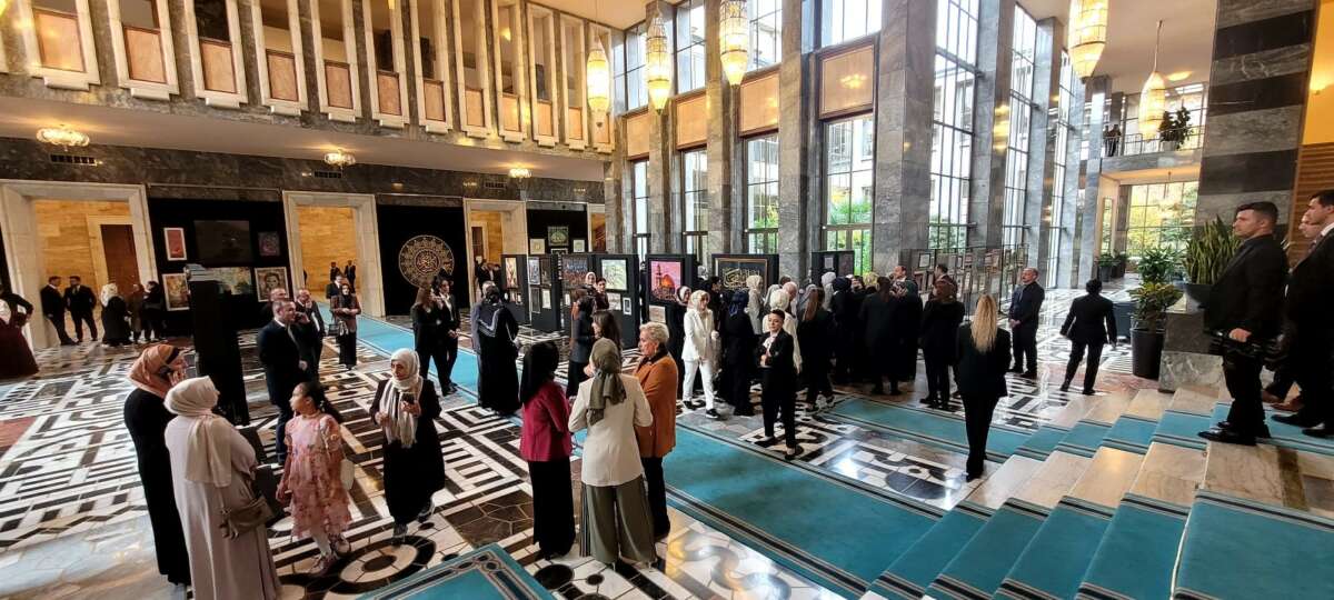 TBMM’de Gazze konulu “Hilalin Işığında” sanat sergisi