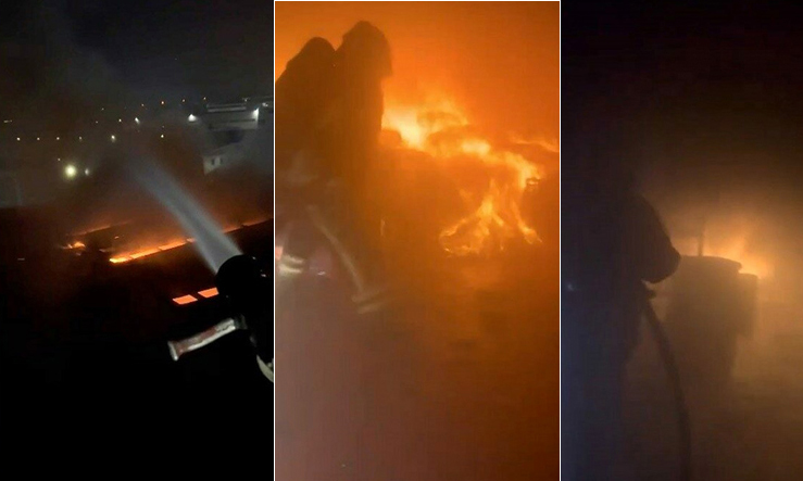 Kuruyemiş fabrikasında korkutan yangın 16 itfaiye aracı seferber oldu Bursa’nın Kestel ilçesinde Organize