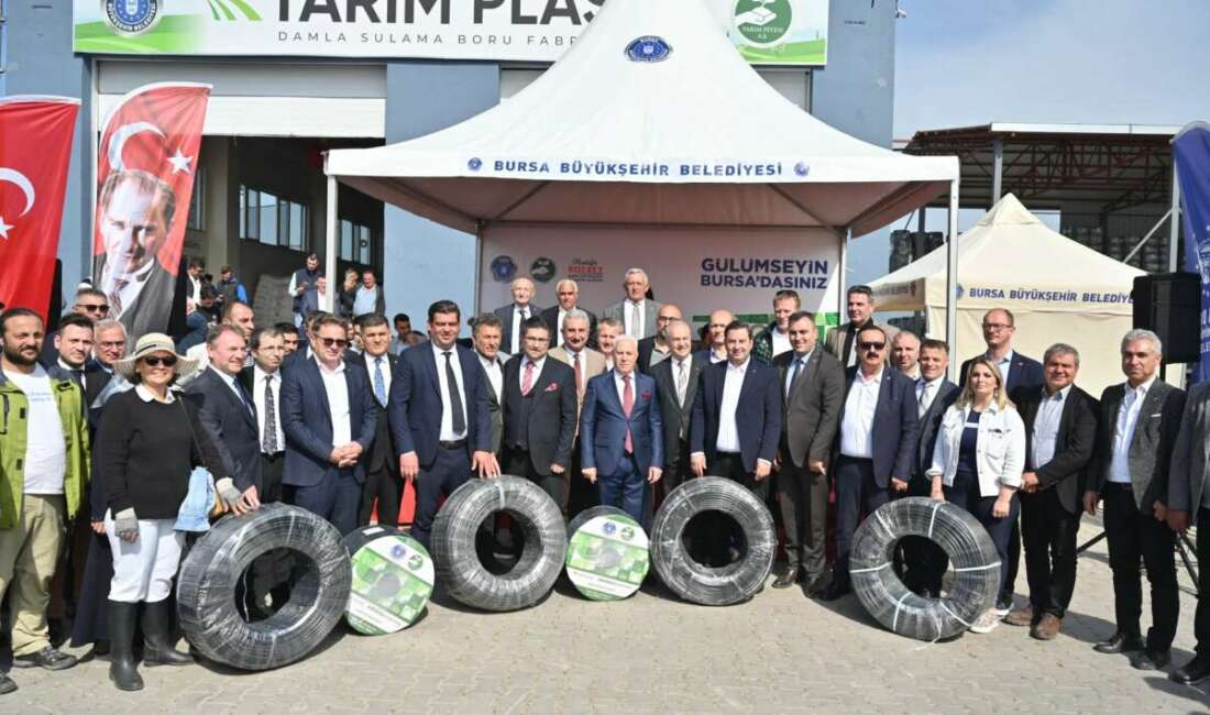 Bursa Büyükşehirden yüzde 50 hibeli sulama borusu desteği Bursa Büyükşehir Belediyesi, yüzde
